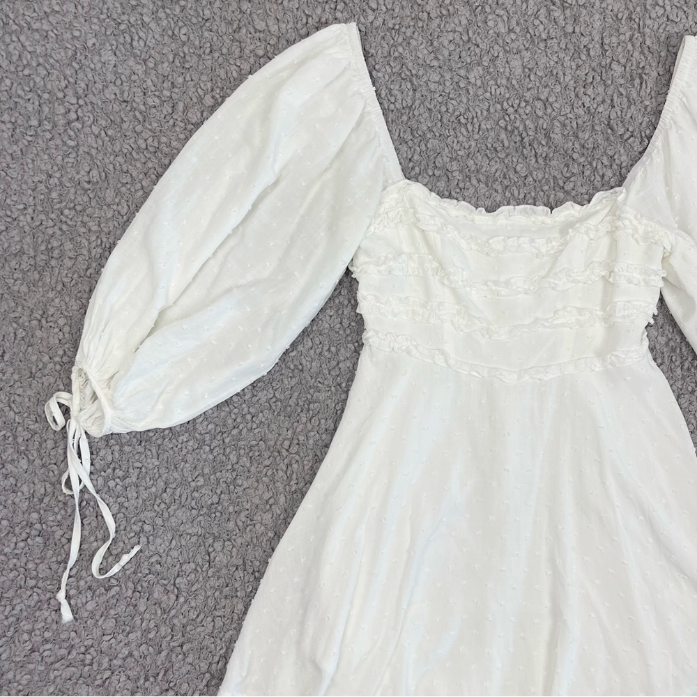 Hello Molly On the Horizon White Ruffle Mini Dress - Picture 7 of 13